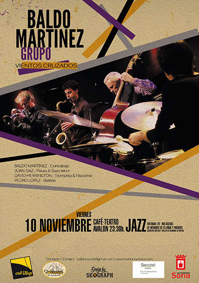 Baldo Martínez Cuarteto - 10-11-2017 cartel P